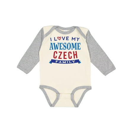 

Inktastic Czech Family Reunion Apparel Gift Baby Boy or Baby Girl Long Sleeve Bodysuit