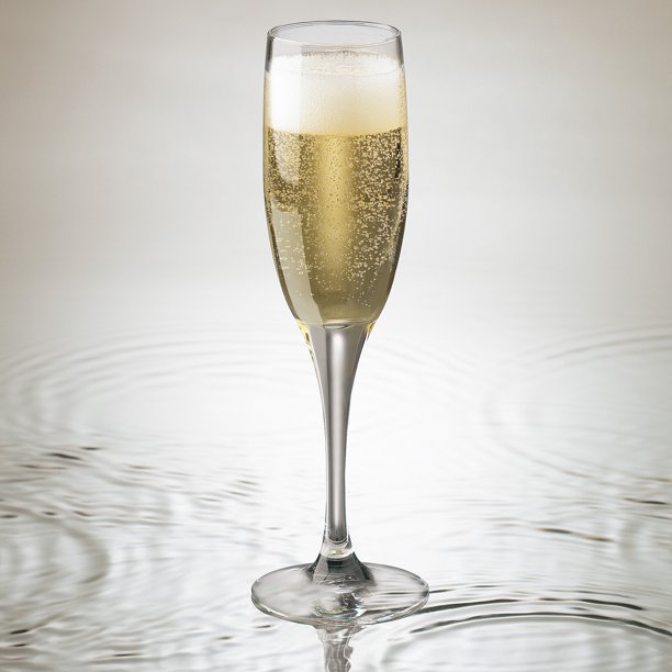 Libbey Glassware Claret Wine Flutes, 4 Count