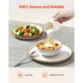 thumbnail image 4 of VEVOR Dinnerware Set, Service for 4 (12 PCS), Round Plates and Bowls Sets, Scratch Resistant Ceramic Dinner Ware, Dishwasher and Microwave Suitable Kitchen Dish, for Dessert Salad Soup Pasta, White, 4 of 9