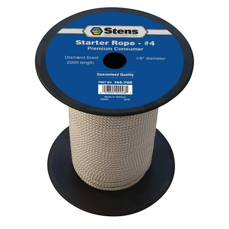 

New Stens 200 Diamond Braid Starter Rope 145-700 for #4 Diamond