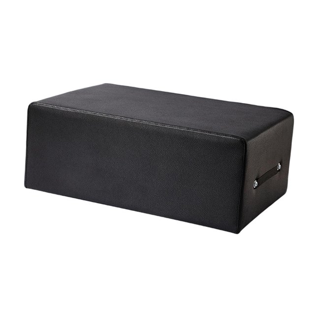 Lipstore Pilates Reformer Sitting Box Pilates Equipment for Home Gym Balance Training Black