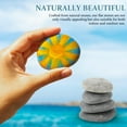 thumbnail image 3 of OFFIGAM 9Pcs Pebble Stones Kids Flat Rocks for Painting and Crafts, 3 of 6