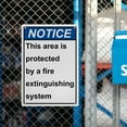 thumbnail image 6 of Industrial ANSI Vertical Fire Operation Sign - 8"x12" Weatherproof UV Resistant (Area protected by fire extinguishing system) for Indoor/Outdoor Workplace, 6 of 7