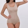 thumbnail image 6 of Waist Trainer Bodysuit for Women Abdomen Control Butt Lifting Compression Shapewear Breathable Underwear Breathable Shapewear with Wide Straps - High Waist Tummy Control Body Shaper Complexion L, 6 of 7