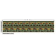 thumbnail image 3 of Ambesonne Tea Party Fabric by the Yard Upholstery, Chinese Vibes Print Boho, 1 Yard, Reseda Green and Marigold, 3 of 5