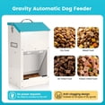 thumbnail image 2 of Automatic Dog Feeder Large Breed Outdoor & Indoor Galvanized Dog Food Dispenser 15lbs Wall Mountable Gravity Pet Food Station Auto Feeder Self Feeding with Clear Door for Puppy, Dog, Cat, 2 of 9
