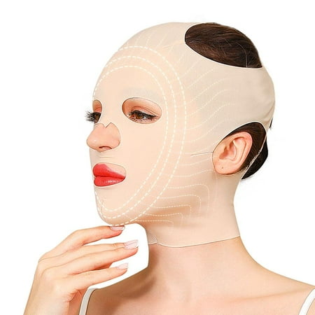 Treela 2 Pieces Full Face Lift Sleeping Belt Reusable Mask Chin Lift Facial  Mask Face Belt Double Chin Thin Facial Bandages Cheek Belt Strap Face