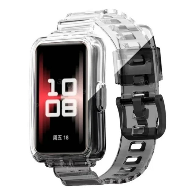 Correa de Silicona Transparente que cambia de color con la luz para Huawei Band 9/8/7/6,