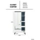 thumbnail image 4 of Closet Ropero, Armario Moderno con Puertas y Cajones, Mueble Organizador para Dormitorio, Diseño Minimalista y Duradero., 4 of 4