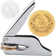 thumbnail image 1 of Easter Egg Rabbit Embosser Stamp 1.6in Stainless Steel Seal Hand Held Embossing Sealing Stamp Book Lovers Teacher Ex Libris Library Notary for Official Graduation Gift Envelopes Napkins Paper, 1 of 9