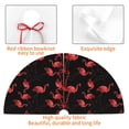 thumbnail image 4 of Yiaed Flamingo Print Christmas Tree Skirt , Tree SkirtsTree Mat for Christmas Winter Holiday Indoor Decorations-30", 4 of 7