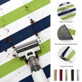 thumbnail image 5 of Round Area Rugs 5Ft, Green Navy Blue Striped Non-Slip Washable Circle Rugs Carpet, Farmhouse Stripe Art Indoor Outdoor Rug Floor Mats Throw Runner for Bedroom Living Room Bathroom, 5 of 8
