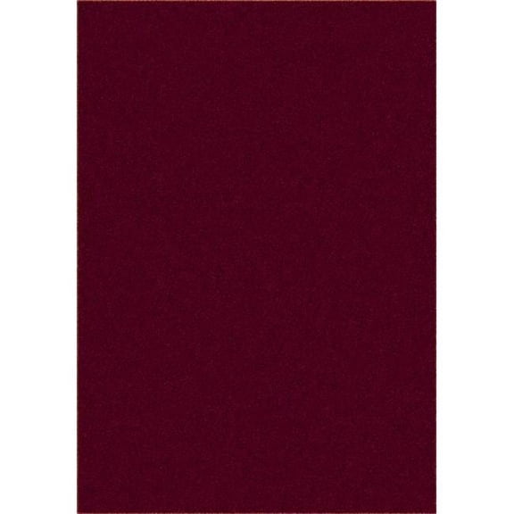 Endurance Burgundy 6 ft. x 9 ft. Polyester Machine Tufted- Cut Pile Simply Solids Rug