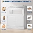 thumbnail image 6 of BouPower 31.5" Large Wooden Hamster Cage with Storage Cabinet, Acrylic Viewing Panels, Ventilated Mesh, Easy-Clean Turn Over Top, Habitat for Guinea Pigs, Rats, Gerbils, Hedgehogs, Rabbits, 6 of 6