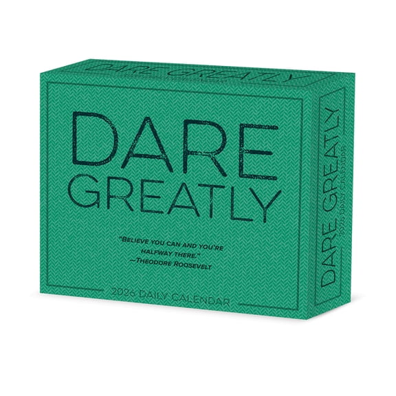 Dare Greatly 2026 Box Calendar, (Paperback)