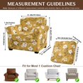 thumbnail image 7 of FKELYI Cherry Flower Print Stretch Armchair Slipcover 2 Pcs Set Couch Sofa Cover with Separate Cushion Cover Non-Slip Furniture Protector Washable Living Room Decor, 7 of 7