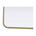 thumbnail image 4 of Elegant Decor Contour Metal Rectangle Mirror 22x30 in Brass, 4 of 11