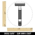thumbnail image 2 of Razor Shaving Blade Rubber Stamp for Scrapbooking Crafting Stamping - Mini 1/2 Inch, 2 of 7