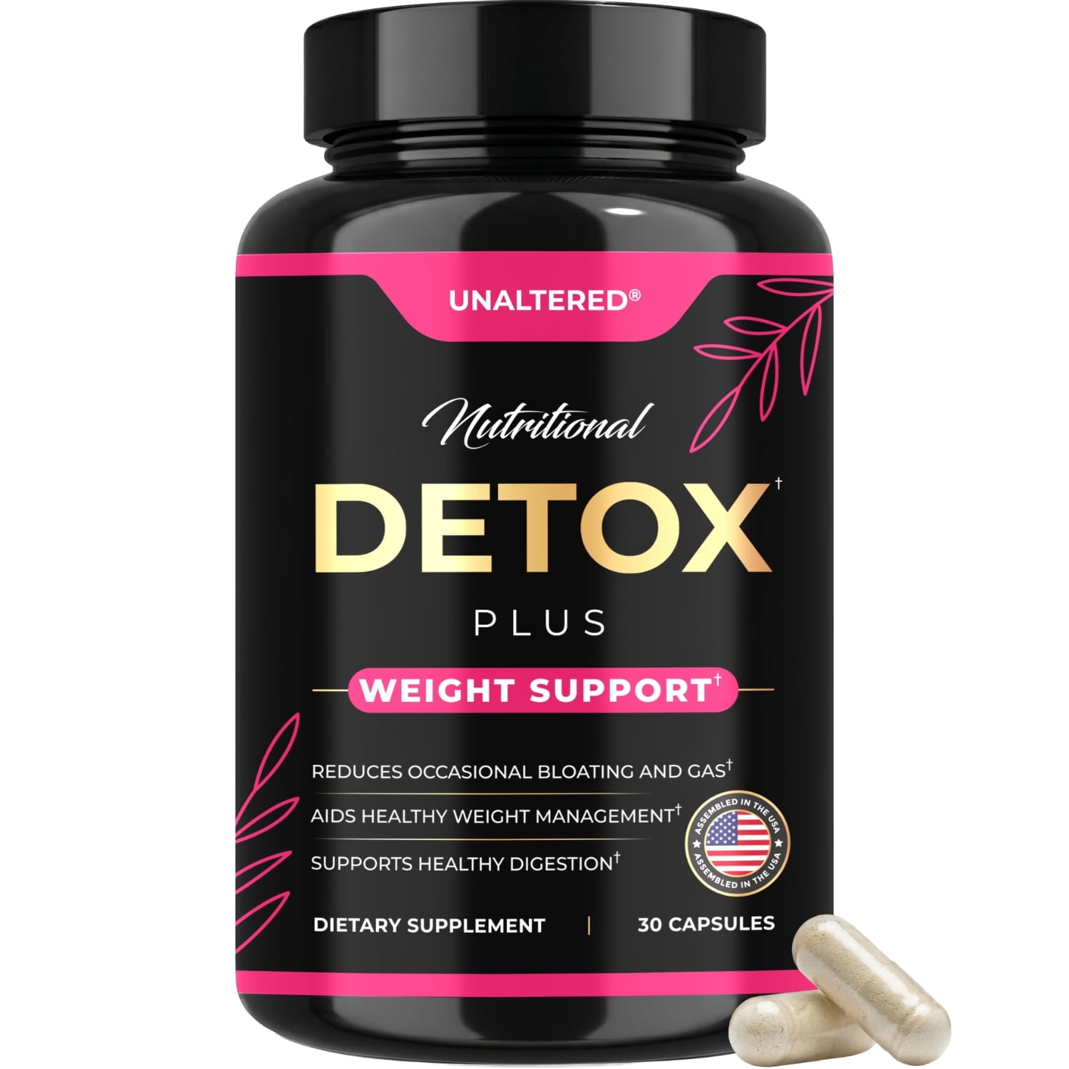 Detox Cleanse for Weight Loss, Debloat + Colon Cleanse & Gut Health, 30 Ct