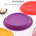 thumbnail image 2 of Premium Round Silicone Baking Mold for Pizza & Cakes - Heat-Resistant, Non-Stick, Easy Release Kitchen Tool, 27X27X3CM Compact Size, Durable & Easy to Clean, Perfect for Baking Enthusiasts (Nordic, 2 of 6