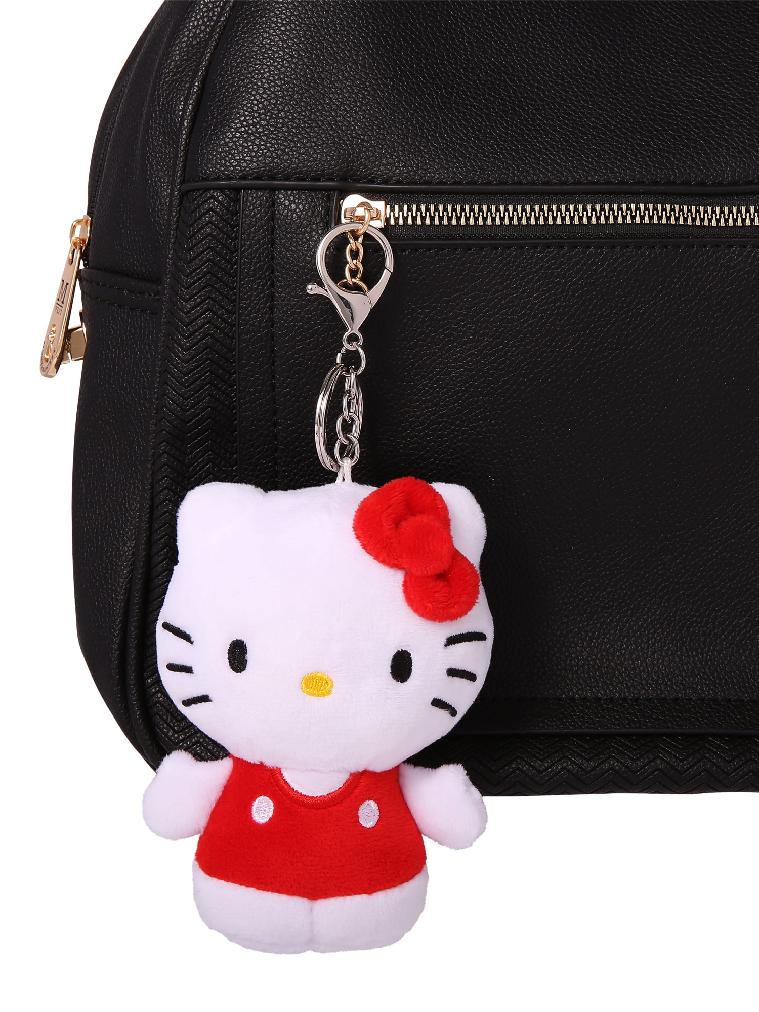 Sanrio Hello Kitty Plush Keychain Charm for Girls & Tweens, Soft Plush Backpack and Bag Accessory