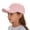 Z04-Light Pink, variant on LRen Adjustable Kids Baseball Cap with Ponytail Hole Lightweight Breathable Sun Hat for Outdoor Sports and Daily Wear Beige