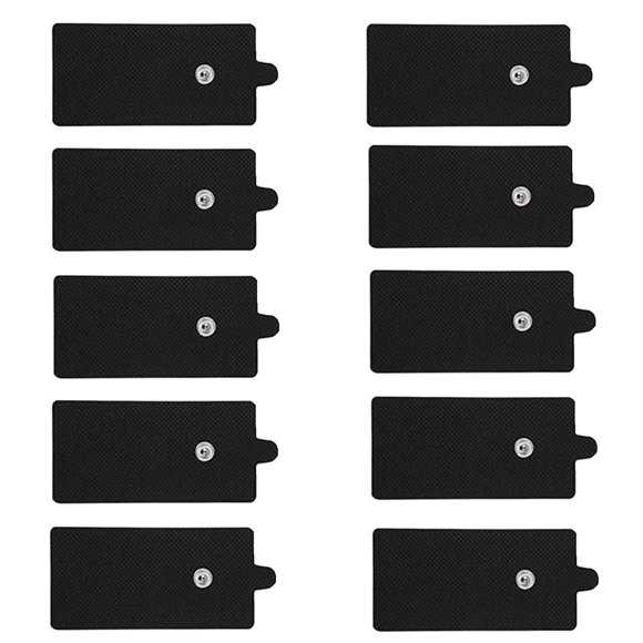 Almohadillas de electrodos Belifu TENS, autoadhesivas y reutilizables, sin látex, con conexión estándar y cable de 3,5 mm a presión para masajeador TENS EMS.