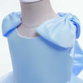 thumbnail image 5 of Mercatoo Children's Dress Princess Dress Girls Beaded Bow Knot Puff Cake Dress Big Children's Festival 𝐏𝐚rty Dress Kids Girl, 5 of 9