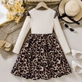 thumbnail image 5 of JIAYUE Carnival Dress For Girls Leopard Print A-Line Long Sleeve Mid-Length Round Neck Dress For Children Stylish Party Dress, 5 of 6