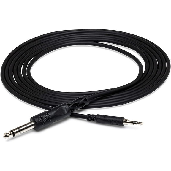 CMS-105 3.5 mm TRS to 1/4" TRS Stereo Interconnect Cable, 5 Feet
