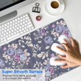 thumbnail image 4 of Long Mouse Pads for Desk,Pioneer Flower Floral Print Pattern Desk Mats on Top Of Desks, Desk Mouse Pad Extra Large with 3mm Non-Slip Base and Stitched Edge for Gaming,Office,Work,Home 31.5"x15.7", 4 of 6