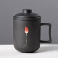thumbnail image 3 of GUOOL Serenable Chinese 3 in 1 Porcelain Ceramic Tea Mug with Infuser & Lid, Tea Mug 3, 3 of 9