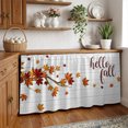 thumbnail image 3 of Maple Leaves Fall Cabinet Curtain 28"Wx51"L,Dustproof Storage Cabinet Curtain with Self Adhesive Tape,Thanksgiving Botanical Branches Wooden Tall Pantry Cover Drape for Kitchen,Utility Closet, 3 of 9