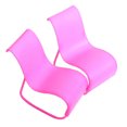 thumbnail image 1 of Sillas Mecedoras De Muebles De Casa De Muñecas De Tamaño De 2 Piezas Macarena Sillas mecedoras muñeca, 1 of 8