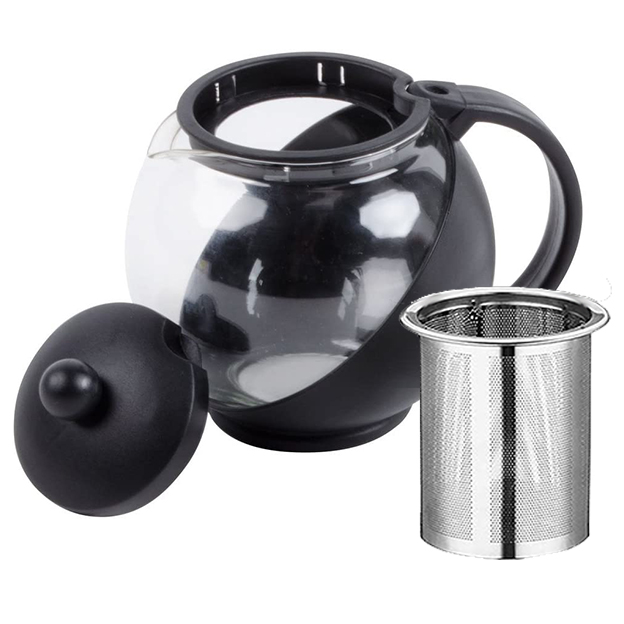 Glass Teapot (25oz/ 750ml) MJZQCD with Removable Stainless Steel