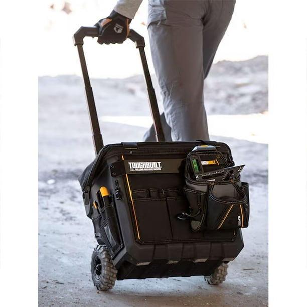 ToughBuilt Rolling Tool Bag Pouch Organizer, XXL Massive Mouth