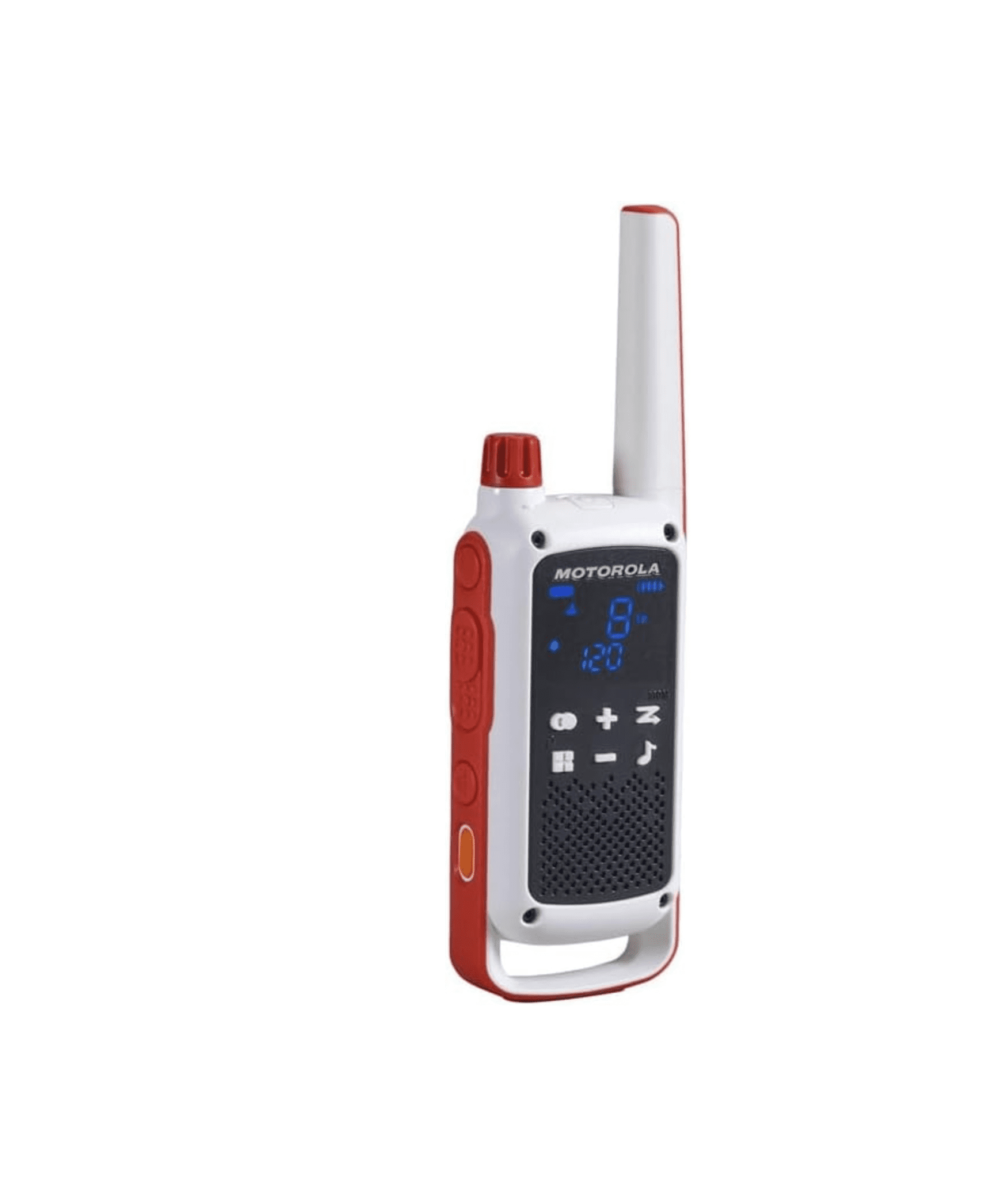 Motorola Solutions Talkabout Portable Red Cross FRS T478 Two Way Radio 6 Pack Walkie Talkies White/Red 22 Channels PTT Earpieces Dual Chargers Emergency Preparedness