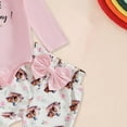 thumbnail image 5 of Hessimy Toddler Girl Clothes Top Pullover Print Pants Fall Winter Outfit Set Crew Neck Top Sweatshirt Baby Girl Winter Clothes Baby Girl Essentials (Pink,9-12 Months), 5 of 6