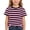 0-Pink428, variant on Boys Striped Short Sleeve T-Shirt Casual Crew Neck T Shirt Kids Undershirt, Sizes 2-13