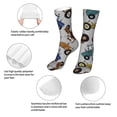 thumbnail image 3 of KLL Color Tractor Print Womens Crew Socks Athletic Middle Tube Long Socks Novelty Socks Gifts For Men, 3 of 7