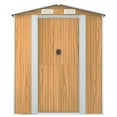 thumbnail image 2 of vidaXL Garden Shed Light Brown 192x772x223 cm Galvanised Steel, 2 of 5