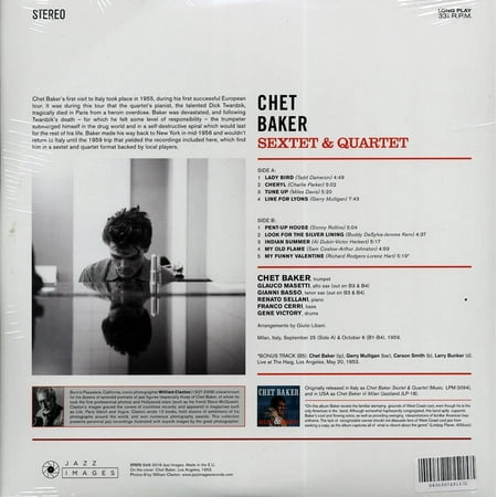 Chet Baker Sextet & Quartet  [LP] - VINYL