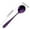 Purple-207, variant on Stainless Steel Spoon, Flat Handle Thickened, Dinnerware, Ergonomic Mirror Polishing, for Soup Serving Mixing, Home Restaurant Use | Black KTFgvq