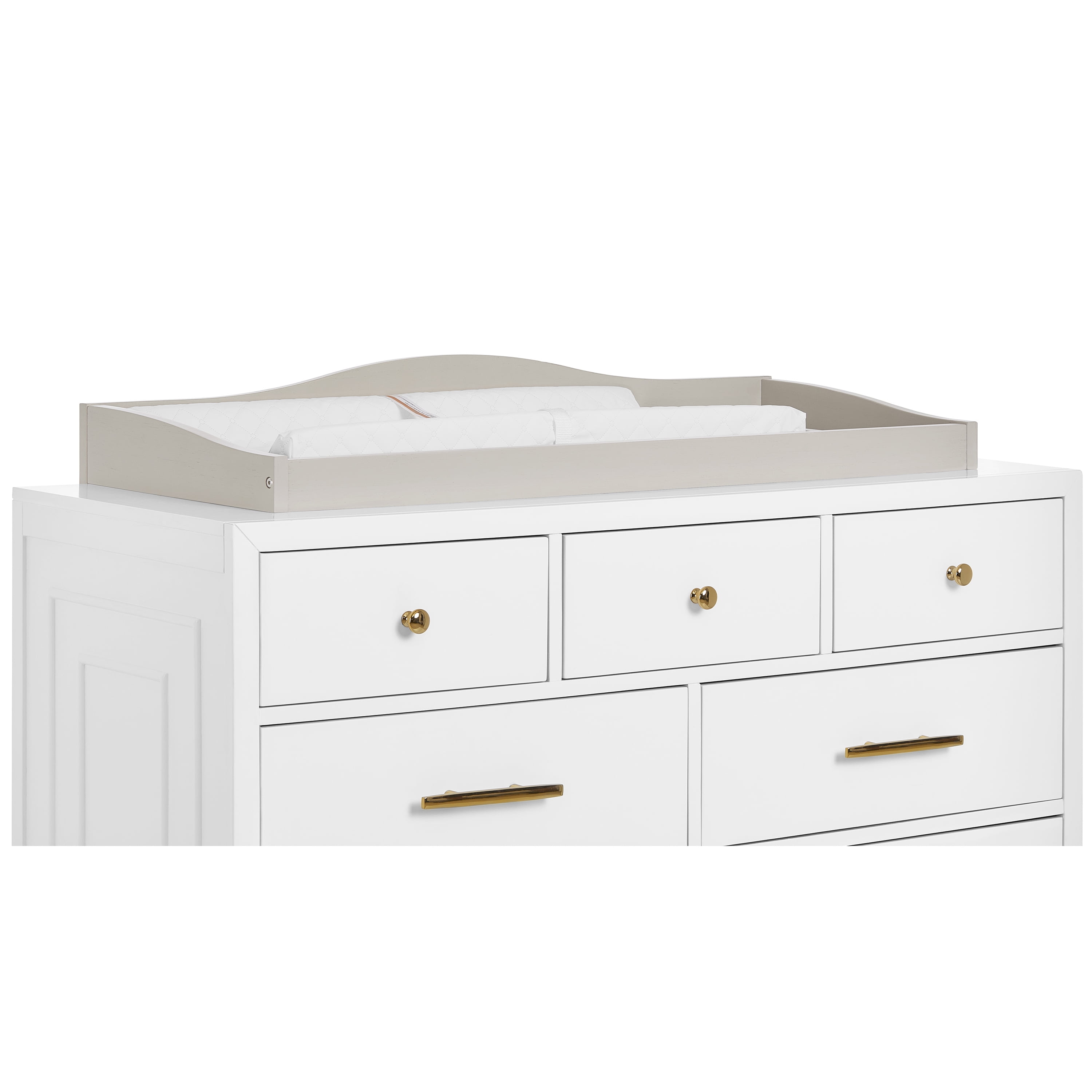 Evolur Fully Assembled Changing Tray, Antique Gray