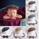 thumbnail image 3 of Gorro de bebé recién nacido con lazo, pajarita, accesorio de fotografía, gorro de conducir de algodón, gorra plana, 3 of 3