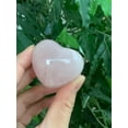 thumbnail image 5 of Rose Quartz Gemstone Hearts, Polished Rose Quartz Puffy Hearts, Rose Quartz Palm Stone, Rose Quartz Heart (1 Heart), 5 of 9