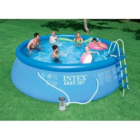 Intex 15 x 48 Easy Set Above Ground Swimming Pool w/ 1000 GPH GFCI Pump 28167EH
