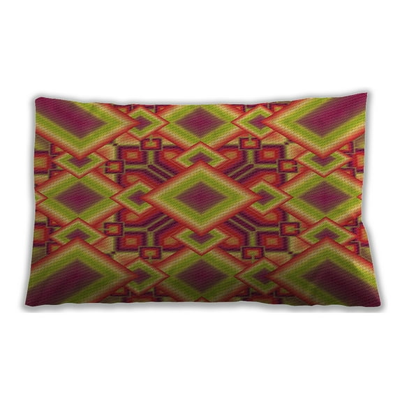 Ahgly Company Outdoor Rectangular Contemporary Lumbar Throw Pillow, 13 inch by 19 inch