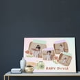 thumbnail image 2 of Custom Canvas Prints Cute Pastel Illustration Baby Personalized Photo Image Collage DIY Framed Kit Wall Art Picture Room Decor 16x20 inch, 2 of 6