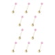thumbnail image 1 of Naiovety Estilo de dibujos animados Adorable hogar vajilla reutilizable lavable agitación mezcla vajilla pastel ensalada cubiertos caramelo Cuchara De Caramelo Rosa 10Conjunto, 1 of 6